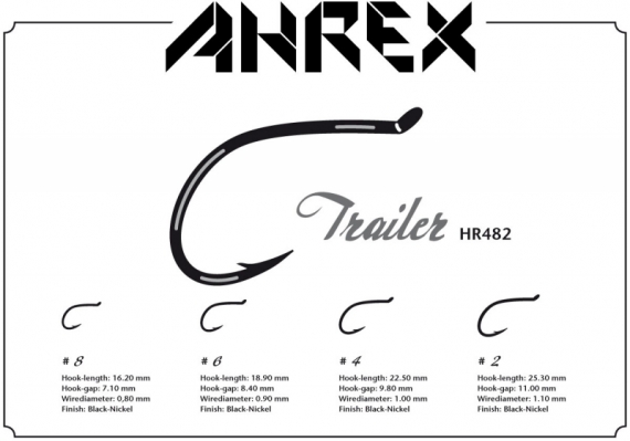 Ahrex HR482 - Trailer Hook #8 in de groep Haken & Terminal Tackle / Haken / Vliegvis bindhaken bij Sportfiskeprylar.se (AHR482-8)