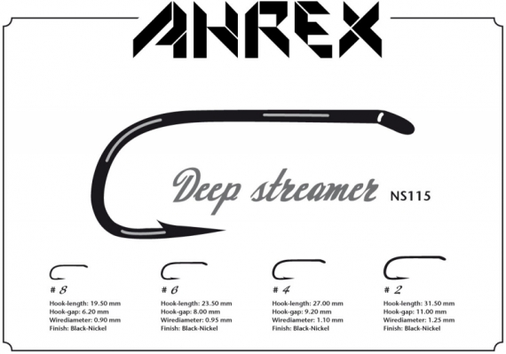 Ahrex NS115 - Deep Streamer D/E #2 in de groep Haken & Terminal Tackle / Haken / Vliegvis bindhaken bij Sportfiskeprylar.se (ANS115-2)