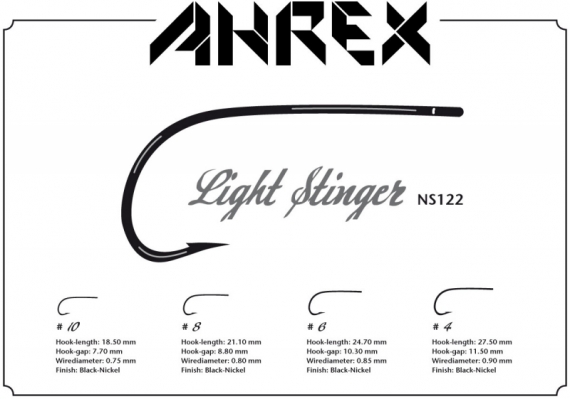 Ahrex NS122 - Light Stinger #8 in de groep Haken & Terminal Tackle / Haken / Vliegvis bindhaken bij Sportfiskeprylar.se (ANS122-8)