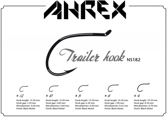 Ahrex NS182 - Trailer Hook in de groep Haken & Terminal Tackle / Haken / Vliegvis bindhaken bij Sportfiskeprylar.se (ANS182-8r)