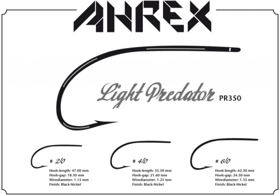 Ahrex PR350 - Light Predator, Barbed in de groep Haken & Terminal Tackle / Haken / Vliegvis bindhaken bij Sportfiskeprylar.se (APR350-6_0r)