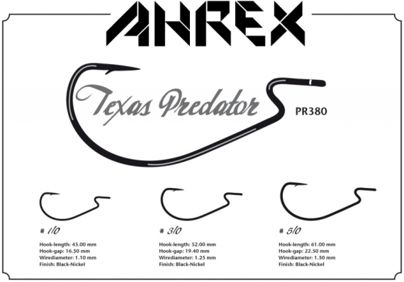 Ahrex PR380 - Texas Predator in de groep Haken & Terminal Tackle / Haken / Vliegvis bindhaken bij Sportfiskeprylar.se (APR380-5_0r)