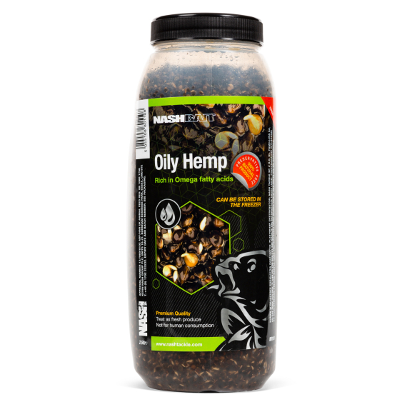 Nash Oily Hemp 2.5l in de groep Kunstaas / Boilies, Haakaas & Grondaas / Particles bij Sportfiskeprylar.se (B0110-TP)