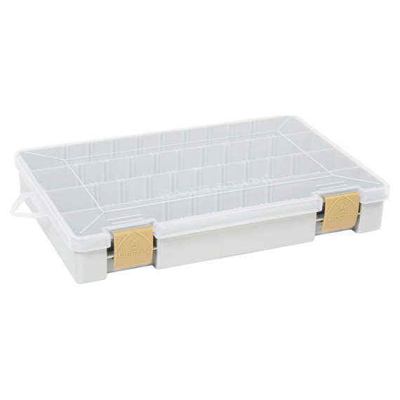 Westin W3 Tackle Box 27,5x18,5x4,5cm Grey/Clear in de groep Opslag / Tackleboxen / Kunstaas dozen bij Sportfiskeprylar.se (B02-706-027)