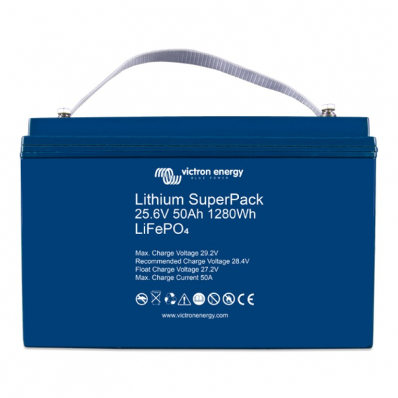 Victron Energy Lithium SuperPack 25,6V/50Ah in de groep Marine Elektronica & Boot / Batterijen & Opladers / Batterijen / Lithium batterijen bij Sportfiskeprylar.se (BAT524050705)