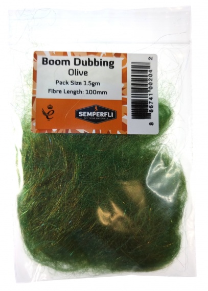 Semperfli Boom Dubbing - Olive in de groep Haken & Terminal Tackle / Vliegvis bindmateriaal / Vliegbindmateriaal / Dubbing bij Sportfiskeprylar.se (BBOM100OLV)