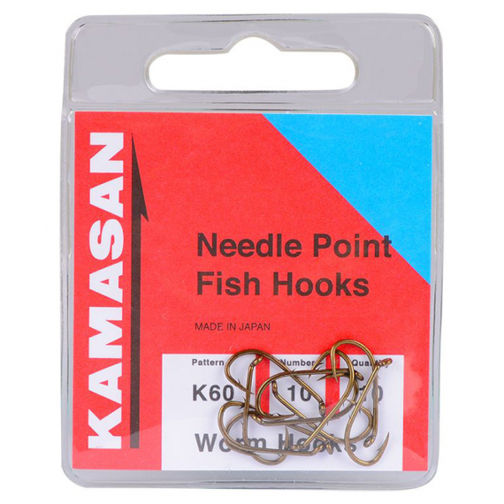 Kamasan K60 - Worm Hook in de groep Haken & Terminal Tackle / Haken / Specimenhaken bij Sportfiskeprylar.se (BK60-200r)