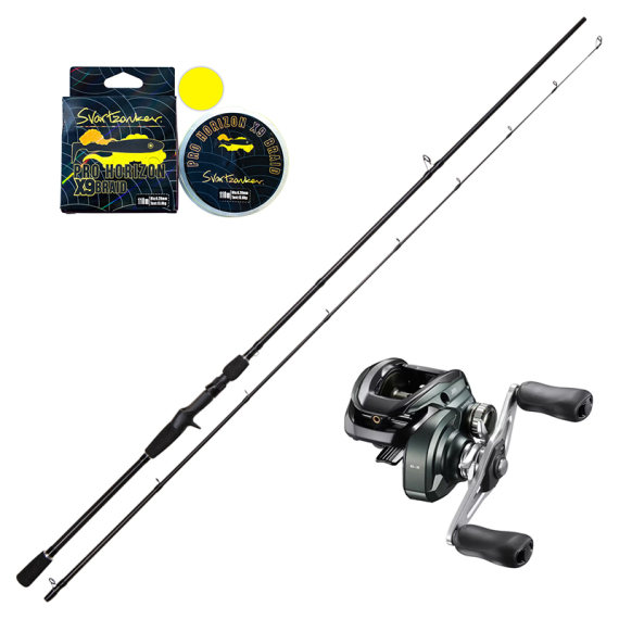 Svartzonker Black Series \'\'The Horizon\'\' 8\' 20-70g Curado Downsize Combo in de groep Combo\'s / Werpcombinaties / Baitcaster Set Snoek bij Sportfiskeprylar.se (BLACKSERIESCURADOCOMBO)