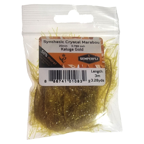 Semperfli Synthetic Crystal Marabou 20mm - Copper Brown in de groep Haken & Terminal Tackle / Vliegvis bindmateriaal / Vliegbindmateriaal / Garen & Chenille bij Sportfiskeprylar.se (BMAR100CPB)