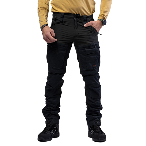 Beyond Nordic BN002 v2 M\'s Zip-Off Hiking Pants Black in de groep Kleding & Schoenen / Kleding / Broeken / Outdoorbroeken bij Sportfiskeprylar.se (BN002-V2-M-BLACK-Lr)