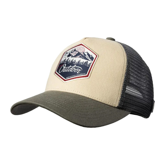 Beyond Nordic BN215 Great Outdoor Trucker Cap G-Grey in de groep Kleding & Schoenen / Petten, mutsen en overig / Petten / Truckerpetten bij Sportfiskeprylar.se (BN215-G-GREY-OS)