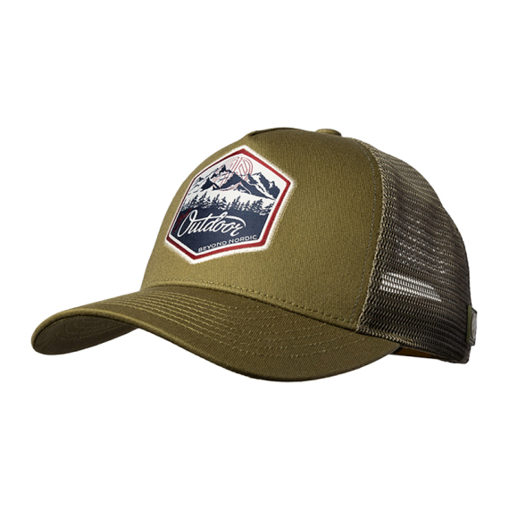 Beyond Nordic BN215 Great Outdoor Trucker Cap G-Moss Green in de groep Kleding & Schoenen / Petten, mutsen en overig / Petten / Truckerpetten bij Sportfiskeprylar.se (BN215-G-MOSS-OS)