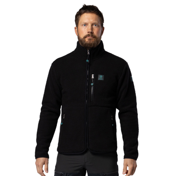 Beyond Nordic BN308 M\'s Retro Pile Jacket Black Midnight in de groep Kleding & Schoenen / Kleding / Jassen / Fleecejassen bij Sportfiskeprylar.se (BN308-M-BLACK-MIDNIGHT-Lr)