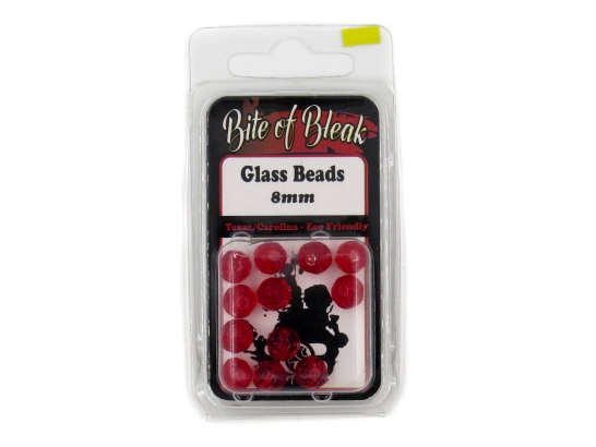 Bite Of Bleak - Glass Beads, 8mm 12-pak in de groep Haken & Terminal Tackle / Rig Accessoires / Parels & Kralen bij Sportfiskeprylar.se (BOB-00-0152)