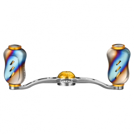 Gomexus Crank Handle w/Titanium Galaxy Knob in de groep Reels / Reel & Molen accessoires / Handgrepen voor reels en molens bij Sportfiskeprylar.se (BS100T22GDX2r)