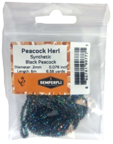 Semperfli Synthetic Peacock Herl in de groep Haken & Terminal Tackle / Vliegvis bindmateriaal / Vliegbindmateriaal / Andere synthetische materialen bij Sportfiskeprylar.se (BSPH002BLKr)