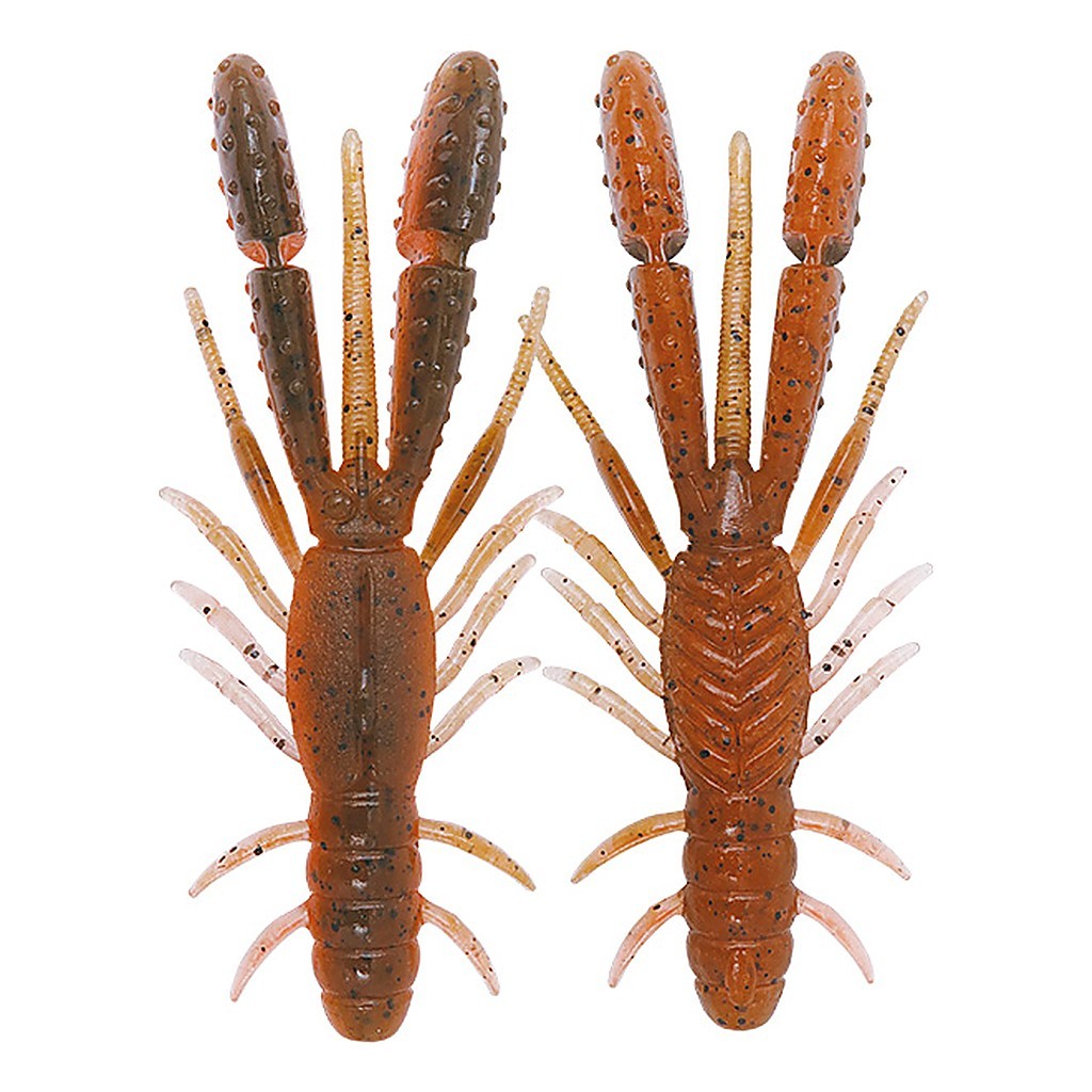 Bottom Up Bulls Hog Baby 2,4'' - Magma (7-pack) - Kunstaas - Softbaits - Baars Softbaits & Snoekbaars Softbaits