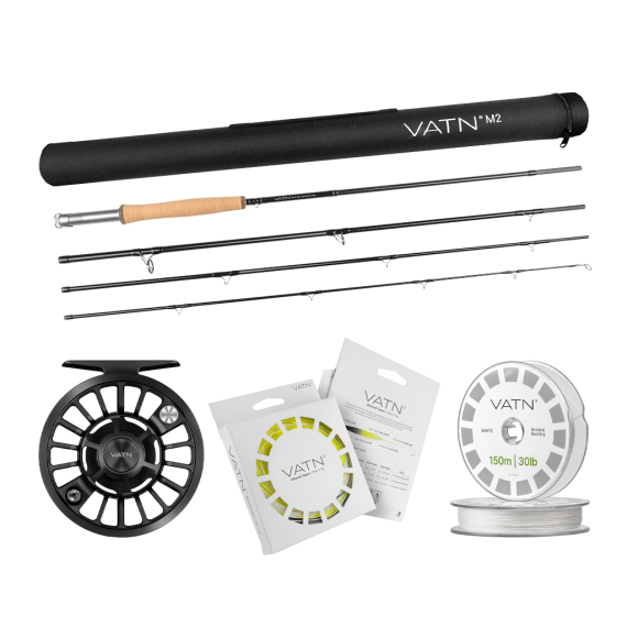 VATN M2 Allround Streamer Flugset 9\' - #6 in de groep Combo\'s / Vliegvis kits / Eenhandige vliegvissets bij Sportfiskeprylar.se (BUNDLEVATNM29062026ARTS3)