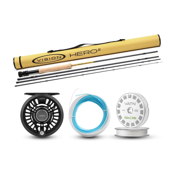 Vision Seatrout HERO² Coastal+ Flugset - 9\' #6 in de groep Combo\'s / Vliegvis kits / Eenhandige vliegvissets bij Sportfiskeprylar.se (BUNDLEVHII49062026COASTAL)