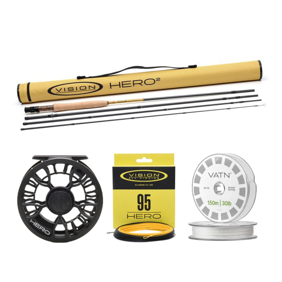 Vision Trout HERO² Flugset 9\'3\'\' - #6 in de groep Combo\'s / Vliegvis kits / Eenhandige vliegvissets bij Sportfiskeprylar.se (BUNDLEVHII49362026H95)