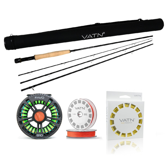 VATN M1 Favo Dry Fly Taper Combo - 9\' #6 in de groep Combo\'s / Vliegvis kits / Eenhandige vliegvissets bij Sportfiskeprylar.se (BUNDLE_VATNST96FAVO02)