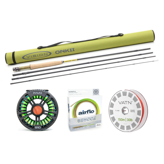 Vision ONKII Universal Taper Combo - 9\' #5 in de groep Combo\'s / Vliegvis kits / Eenhandige vliegvissets bij Sportfiskeprylar.se (BUNDLE_VOI4905AIRFLO)