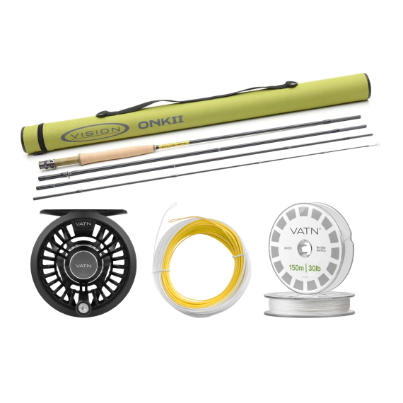 Vision ONKII Dry Fly Taper+ Flugset - 9\'0\'\' #6 in de groep Combo\'s / Vliegvis kits / Eenhandige vliegvissets bij Sportfiskeprylar.se (BUNDLE_VOI4906_2026_DRY)