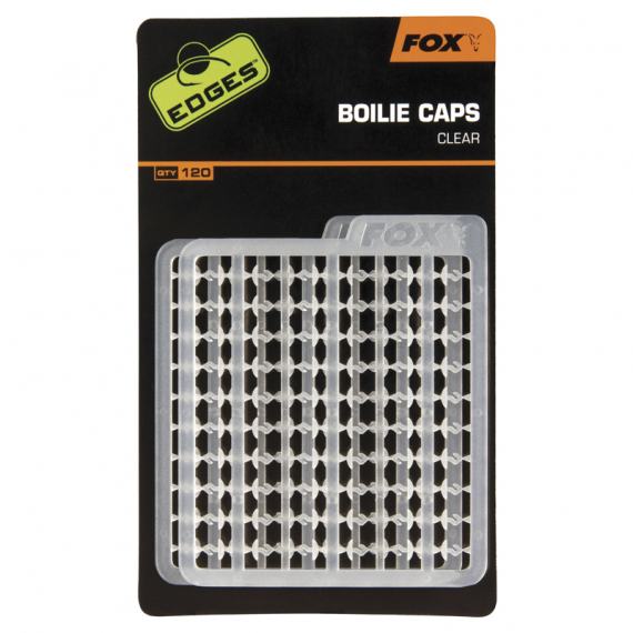 Fox Edges Boilie Caps Clear (120pcs) in de groep Haken & Terminal Tackle / Rig Accessoires / Boilie Stoppers bij Sportfiskeprylar.se (CAC601)