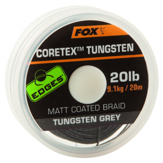 Fox Coretex Tungsten in de groep Haken & Terminal Tackle / Voor zeevissen en materiaal voor onderlijnen / Onderlijnmateriaal / Gevlochten onderlijnmateriaal bij Sportfiskeprylar.se (CAC696r)