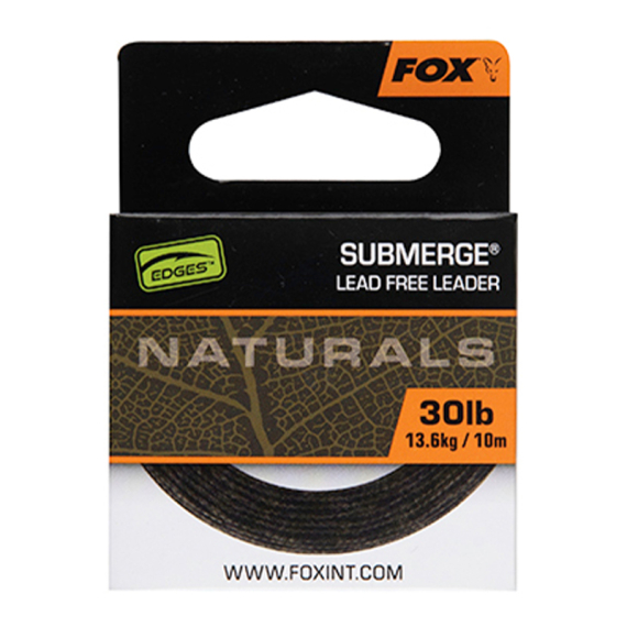 Fox Edges Naturals Submerge Leadfree Leader 10m in de groep Haken & Terminal Tackle / Voor zeevissen en materiaal voor onderlijnen / Onderlijnmateriaal / Leadcore bij Sportfiskeprylar.se (CAC823r)