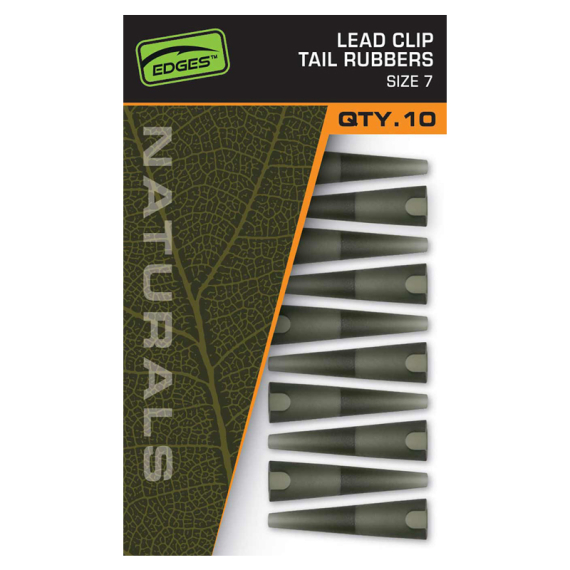 Fox Naturals Lead Clips Tail Rubbers - Size 7 in de groep Haken & Terminal Tackle / Rig Accessoires / Loop clips bij Sportfiskeprylar.se (CAC830)