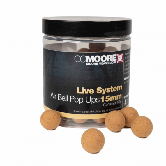 CC Moore Live System Air Ball Pop Ups in de groep Kunstaas / Boilies, Haakaas & Grondaas / Popups & Wafters bij Sportfiskeprylar.se (CCM-90495r)