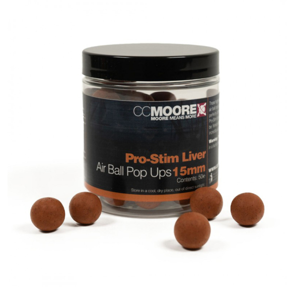CC Moore Pro-Stim Liver Air Ball Pop Ups in de groep Kunstaas / Boilies, Haakaas & Grondaas / Popups & Wafters bij Sportfiskeprylar.se (CCM-90541r)