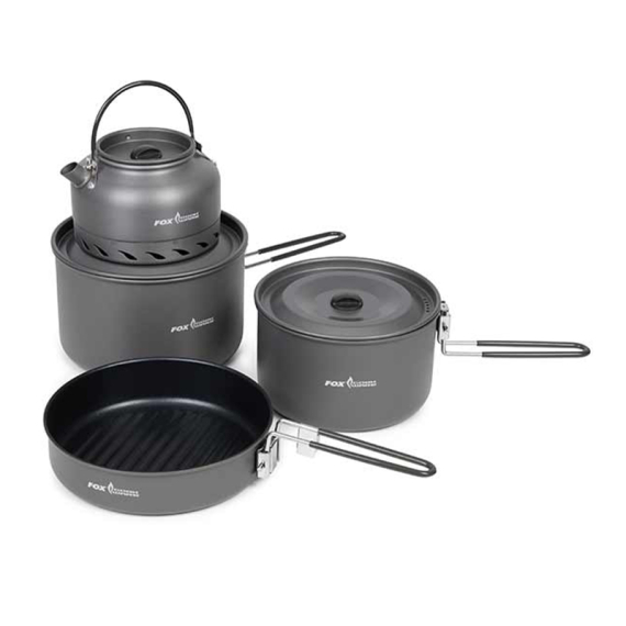 Fox Cookware 4 piece Deluxe Cook Set in de groep Outdoor / Camping Keuken & Keukengerei / Kampeerkachels en Branders bij Sportfiskeprylar.se (CCW037)