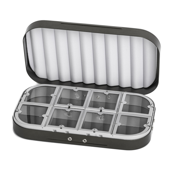 Aluminium box 8 compartments - Grey in de groep Opslag / Tackleboxen / Vliegvisboxen bij Sportfiskeprylar.se (CH-304)