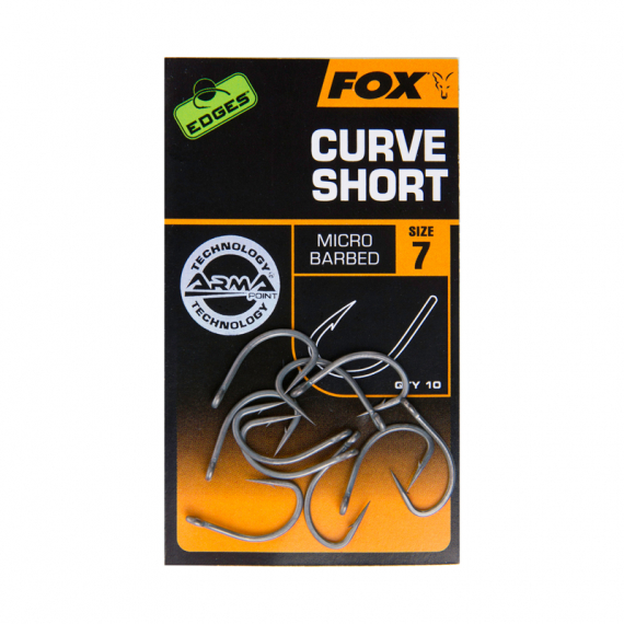 Fox Edges Armapoint Curve Short Shank in de groep Haken & Terminal Tackle / Haken / Specimenhaken bij Sportfiskeprylar.se (CHK206r)