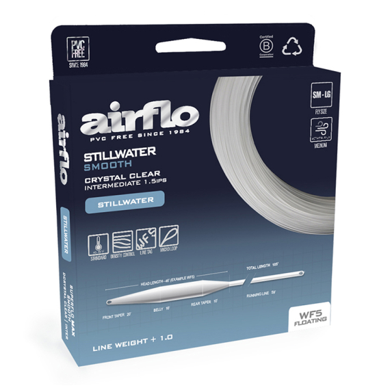 Airflo Delta Clear Intermediate in de groep Lijnen / Vliesvislijnen / Enkele handlijnen bij Sportfiskeprylar.se (CL-WF5FI-CLr)