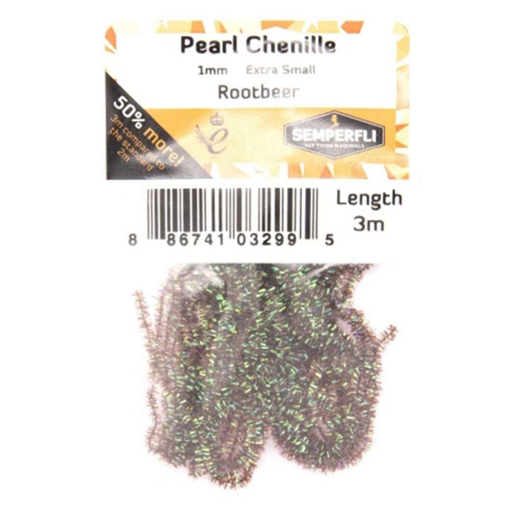 Semperfli Pearl Chenille 1mm - Rootbeer in de groep Haken & Terminal Tackle / Vliegvis bindmateriaal / Vliegbindmateriaal / Garen & Chenille bij Sportfiskeprylar.se (CPSC001RBR)