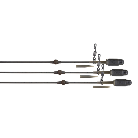 Fox Edges Tuff Tungsten Tubing Heli-Clip Rigs 3pcs in de groep Haken & Terminal Tackle / Voor zeevissen en materiaal voor onderlijnen / Onderlijnmateriaal / Leadcore bij Sportfiskeprylar.se (CRT005)