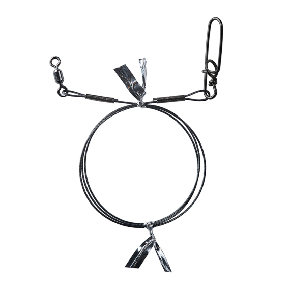 BKK 7x7 HD Wire leader (Pike Snap) in de groep Haken & Terminal Tackle / Voor zeevissen en materiaal voor onderlijnen / Kant-en-klare onderlijnen / Stalen onderlijnen & verenstaal leaders bij Sportfiskeprylar.se (D-BC-0233r)