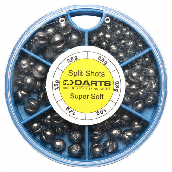 Darts Split Shot Dispenser 6-fack in de groep Haken & Terminal Tackle / Lood en gewichten / Lead & Split Shots bij Sportfiskeprylar.se (D102-206r)