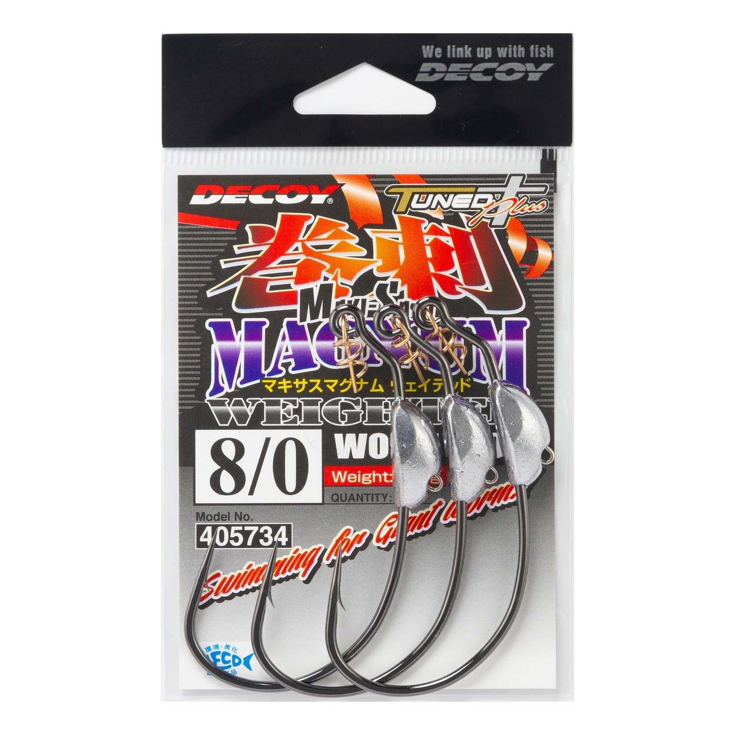 Decoy Worm130M Makisasu Magnum Weighted in de groep Haken & Terminal Tackle / Haken / Offset haken bij Sportfiskeprylar.se (D405734r)
