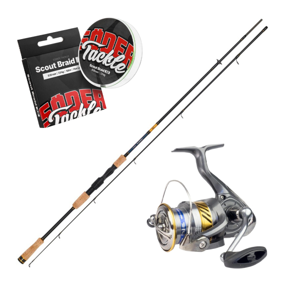 Daiwa Laguna XT Spin 8\'0\'\' 2pc 15-50g Combo in de groep Combo\'s / Spinvis combo\'s / Allround Spinhengel Set bij Sportfiskeprylar.se (DAIWALAGUNACOMBO)