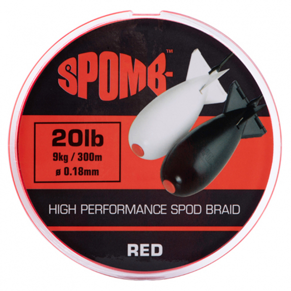 Spomb Braid 300m 9kg/20lb 0.18mm Red in de groep Lijnen / Gevlochten Lijnen bij Sportfiskeprylar.se (DBL001)