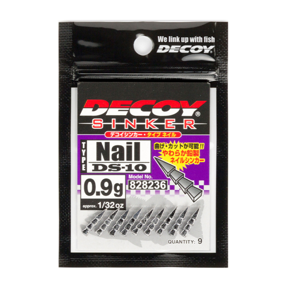 Decoy DS-10 Sinker Type Nail in de groep Haken & Terminal Tackle / Lood en gewichten / Neko Gewichten & Nail gewichten bij Sportfiskeprylar.se (DDS1006r)
