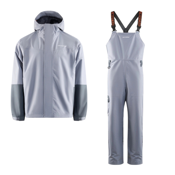 Grundéns Men\'s Deepwater 2L Fishing Jacket & Bib Set Tradewinds in de groep Kleding & Schoenen / Kleding / Vispakken bij Sportfiskeprylar.se (DEEPWATERSET)