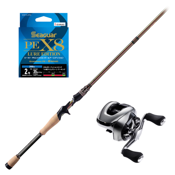 Megabass Evoluzion Diablo F5.1/2-68ti Antares B Combo in de groep Combo\'s / Werpcombinaties / Baars Werpkombinasjon bij Sportfiskeprylar.se (DIABLOANTARESSET)