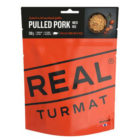 Real Turmat Pulled Pork with Rice in de groep Outdoor / Campingeten / Vriesdroogmaaltijden bij Sportfiskeprylar.se (DT5267)