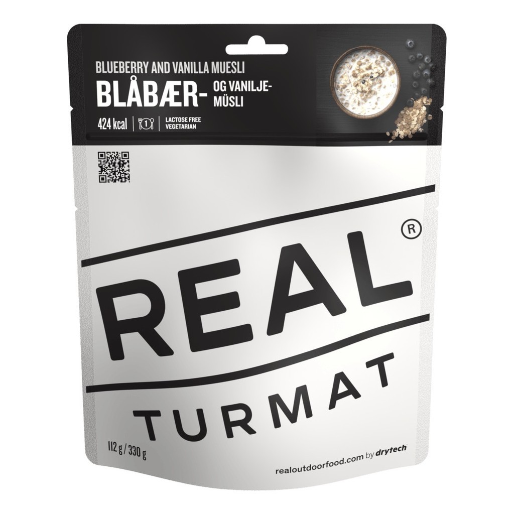Real Turmat Blueberry And Vanilla Muesli in de groep Outdoor / Campingeten / Vriesdroogmaaltijden bij Sportfiskeprylar.se (DT6052)