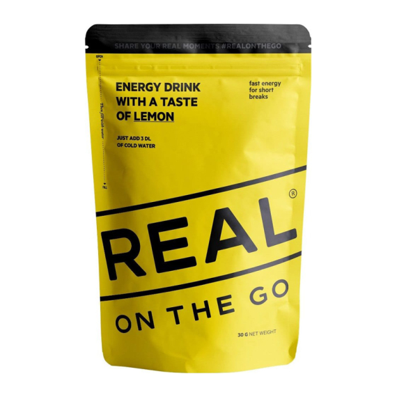 Real Turmat Energy Drink - Lemon in de groep Outdoor / Campingeten / Dranken bij Sportfiskeprylar.se (DT9276)